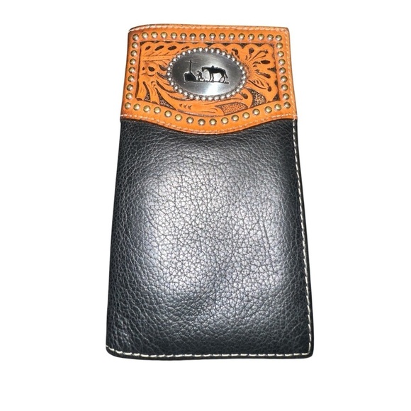 Nocona Other - Nocona Western Mens Wallet Rodeo Praying Cowboy Concho Brown/black